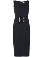 Goat - Elena Sleeveless Pencil Dress - Women - Polyester/acetate/wool - 14, Blue, Polyester/acetate/wool