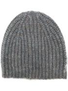 Isabel Marant Speckled Ribbed Beanie - Grey