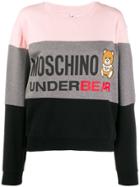 Moschino Underbear Striped Sweatshirt - Pink