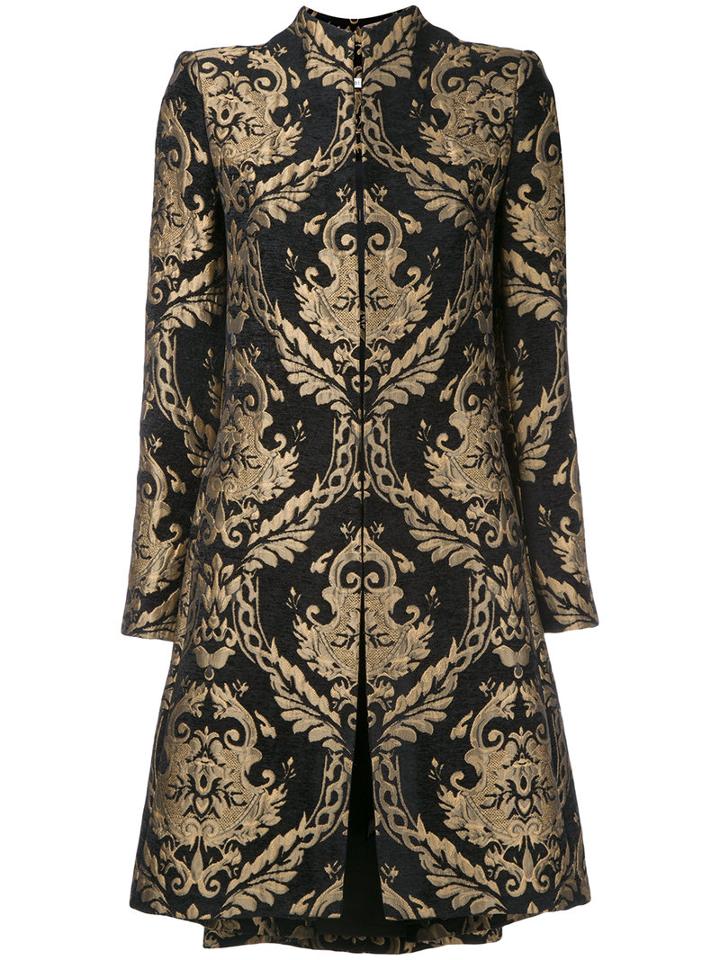 Alice+olivia Xia Structured Coat, Women's, Size: Medium, Black, Spandex/elastane/viscose