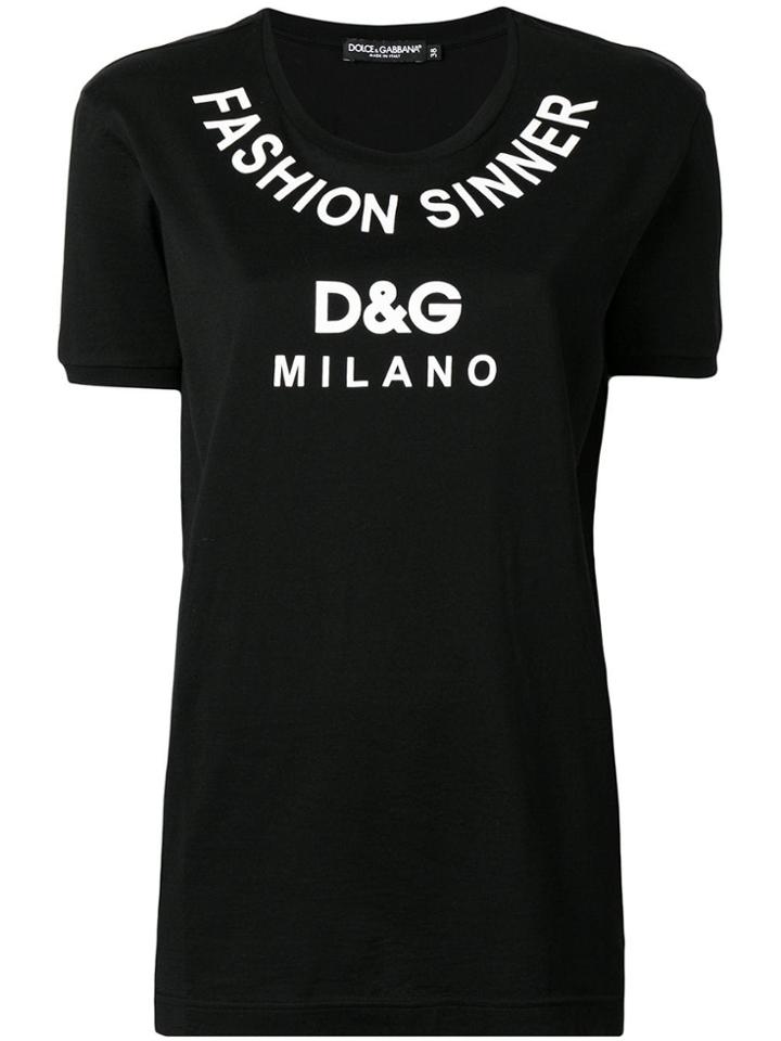 Dolce & Gabbana Fashion Sinner T-shirt - Black