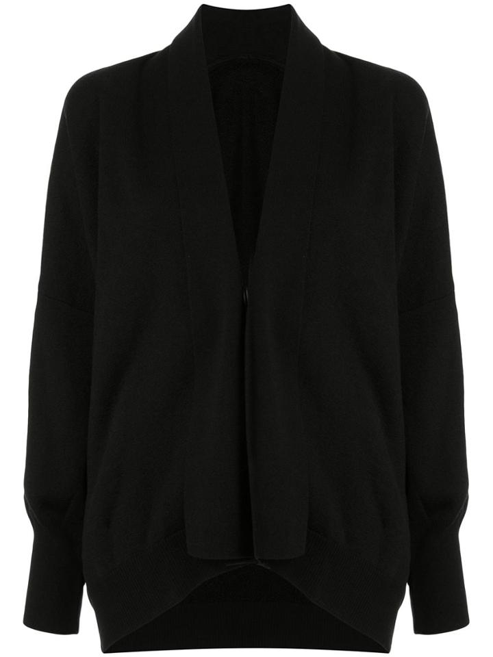 Y's Oversized Cocoon Cardigan - Black