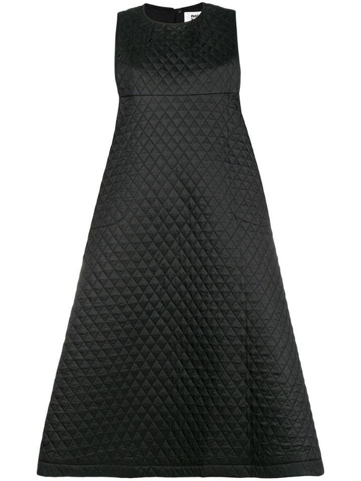 Comme Des Garçons Noir Kei Ninomiya Quilted A-line Dress - Black