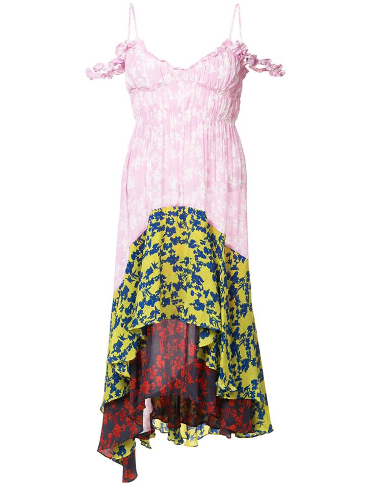 Preen By Thornton Bregazzi Colour Block Floral Print Layered