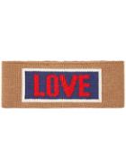 Fendi Love Slogan Headband - Nude & Neutrals