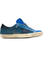 Golden Goose Deluxe Brand Super Star Sneakers, Men's, Size: 43, Blue, Leather/rubber