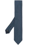Giorgio Armani Geomtetric Patterned Tie - Blue