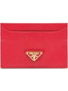 Prada Leather Cardholder - Red