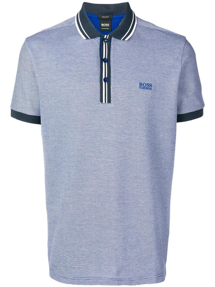 Boss Hugo Boss Logo Short-sleeve Polo Shirt - Blue