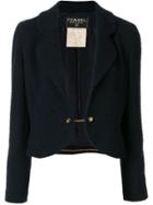 Chanel Pre-owned 1994s Button Chain Jacket - Blue