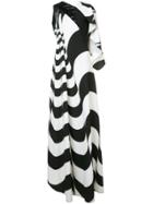 Rubin Singer Geometric Spiral Gown - Black