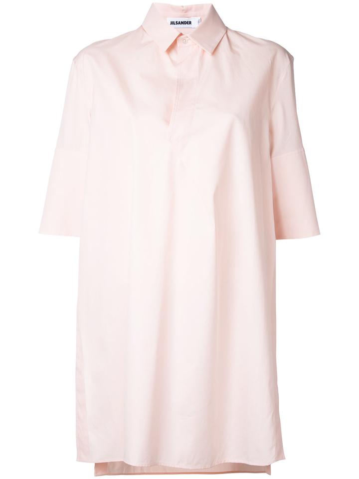 Jil Sander Oversized Shirt, Women's, Size: 34, Pink/purple, Cotton