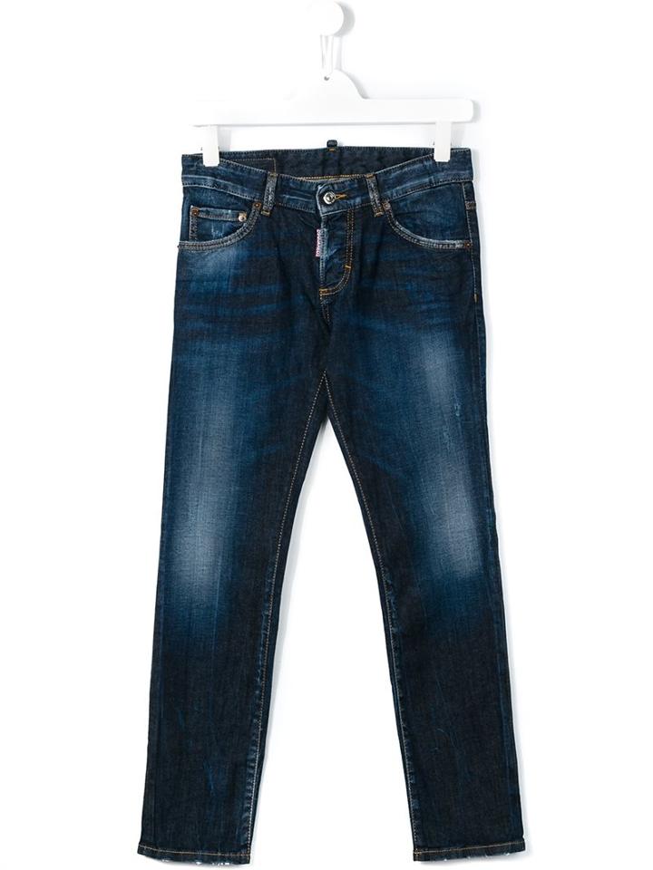 Dsquared2 Kids 'clement' Skinny Jeans, Boy's, Size: 14 Yrs, Blue
