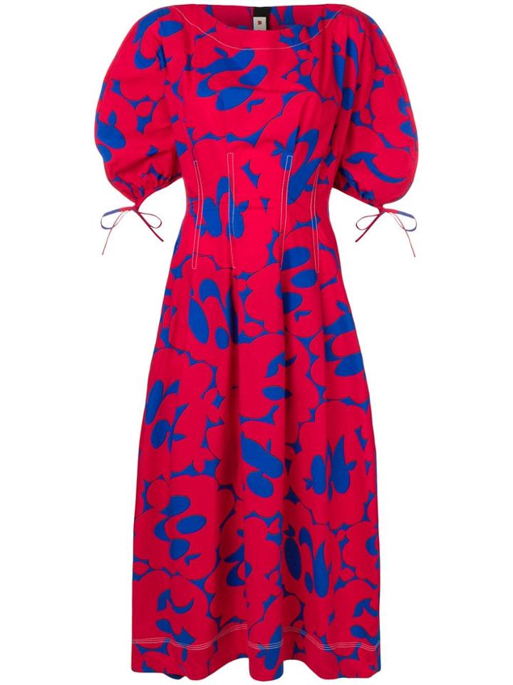 Marni Graphic Print Dress - Red