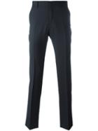 Z Zegna Tailored Trousers, Men's, Size: 52, Blue, Wool/acetate/viscose