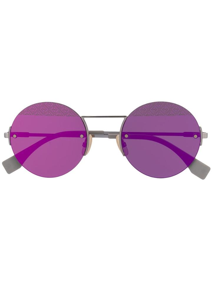 Fendi Eyewear Round Frame Sunglasses - Purple