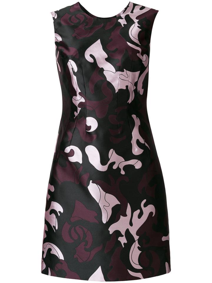 Versace Colour Block Baroque Dress - Pink & Purple