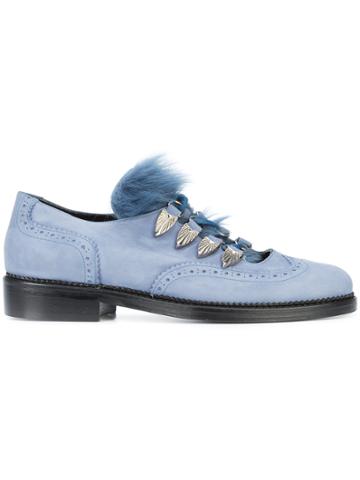 Toga Virilis Nubuck Oxfords - Blue