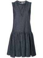 Rochas Denim Pinafore-style Dress - Black