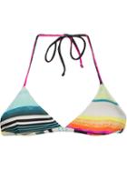 Lygia & Nanny Striped Triangle Bikini Top, Women's, Size: P, Polyamide/spandex/elastane