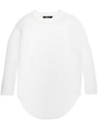 The Reracs - Perforated Long Sleeve Top - Women - Polyester - One Size, White, Polyester