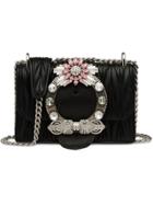 Miu Miu Miu Lady Matelassé Shoulder Bag - Black