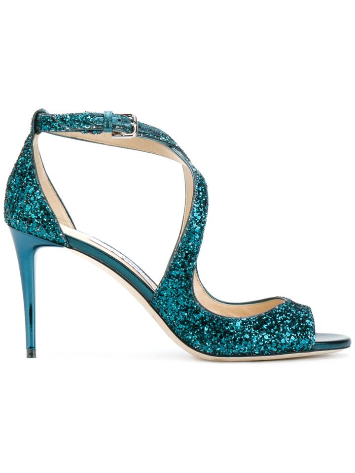 Jimmy Choo Emily 85 Sandals - Blue