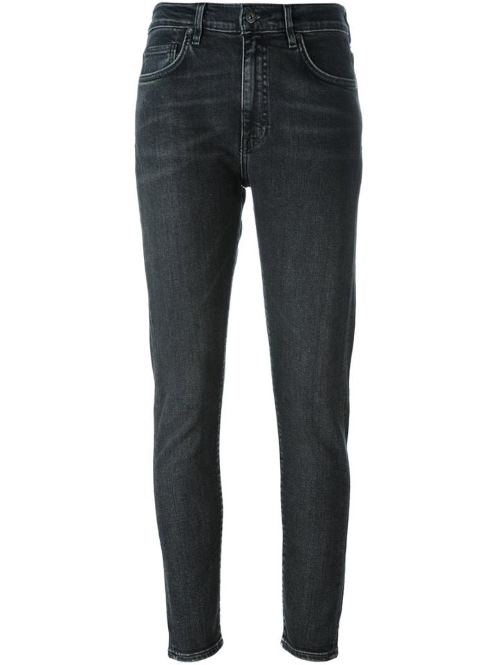 Levi's: Made & Crafted 'twig' Cropped Jeans, Women's, Size: 26, Black, Cotton/spandex/elastane