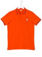 Moncler Kids Classic Polo Shirt - Yellow & Orange
