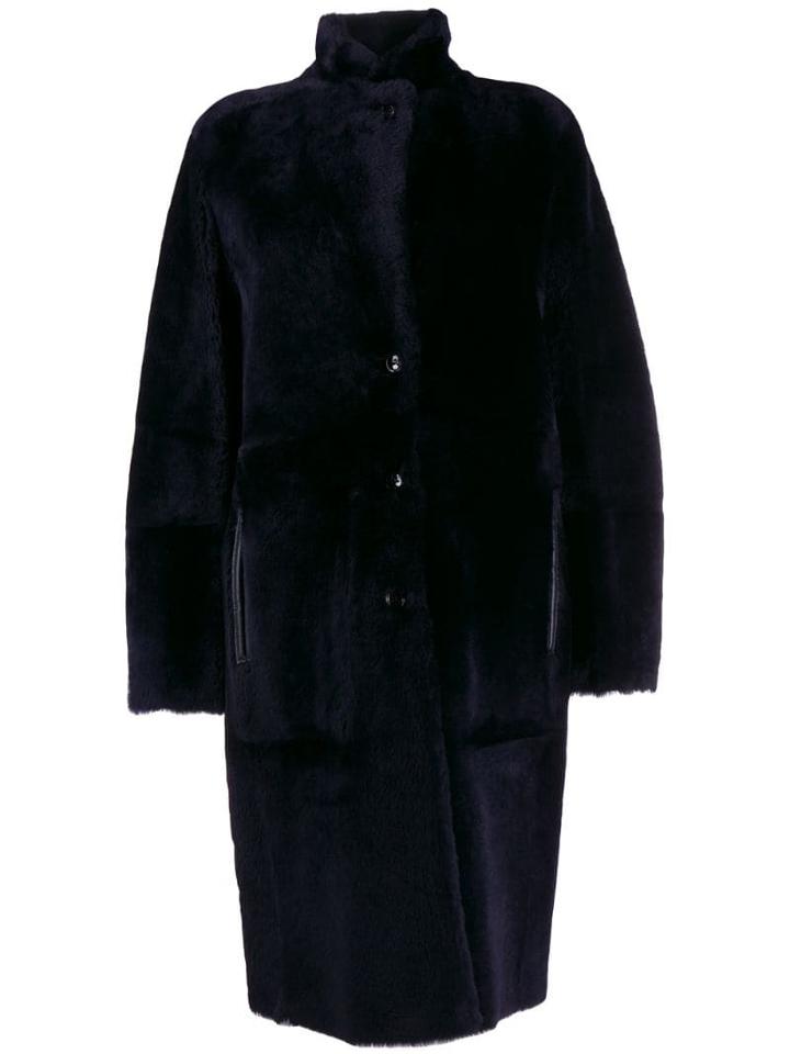 Joseph Reversible Mid-length Coat - Blue