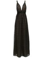 Tufi Duek Long Lace Dress - Black