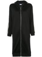 Red Valentino Zip Up Long Cardi Coat - Black