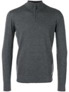 Loro Piana - Zipped Neck Sweater - Men - Virgin Wool - 54, Grey, Virgin Wool