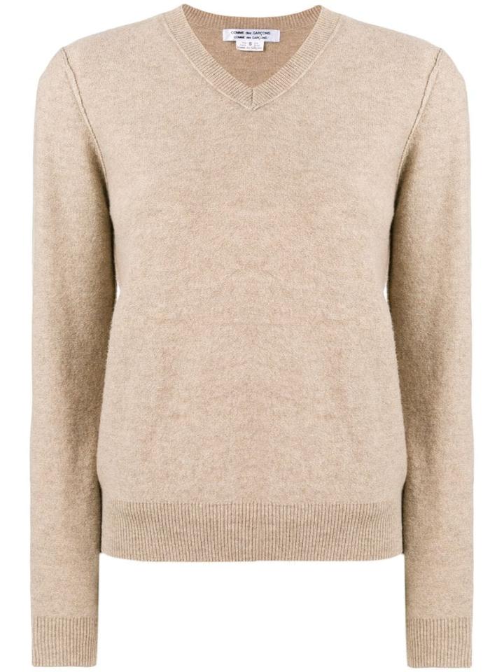 Comme Des Garçons Comme Des Garçons V-neck Jumper - Neutrals