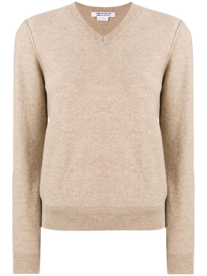 Comme Des Garçons Comme Des Garçons V-neck Jumper - Neutrals