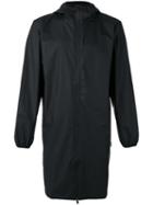 Rains - Long Hooded Jacket - Men - Polyester/polyurethane - L, Black, Polyester/polyurethane