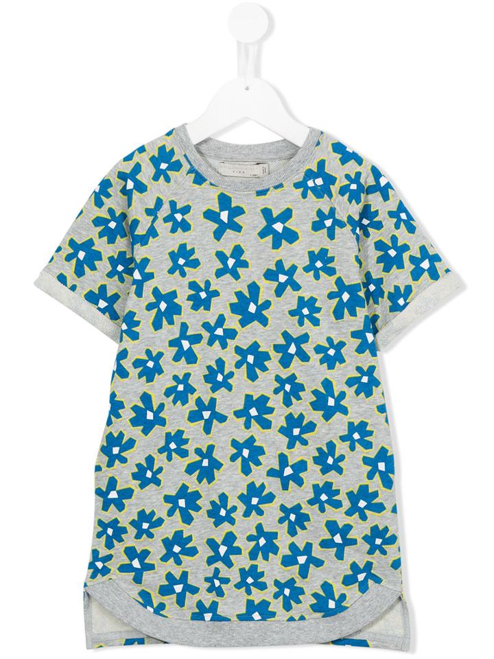 Stella Mccartney Kids Floral Print Dress, Girl's, Size: 10 Yrs, Grey