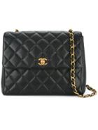 Chanel Vintage Turnlock Flap Shoulder Bag - Black