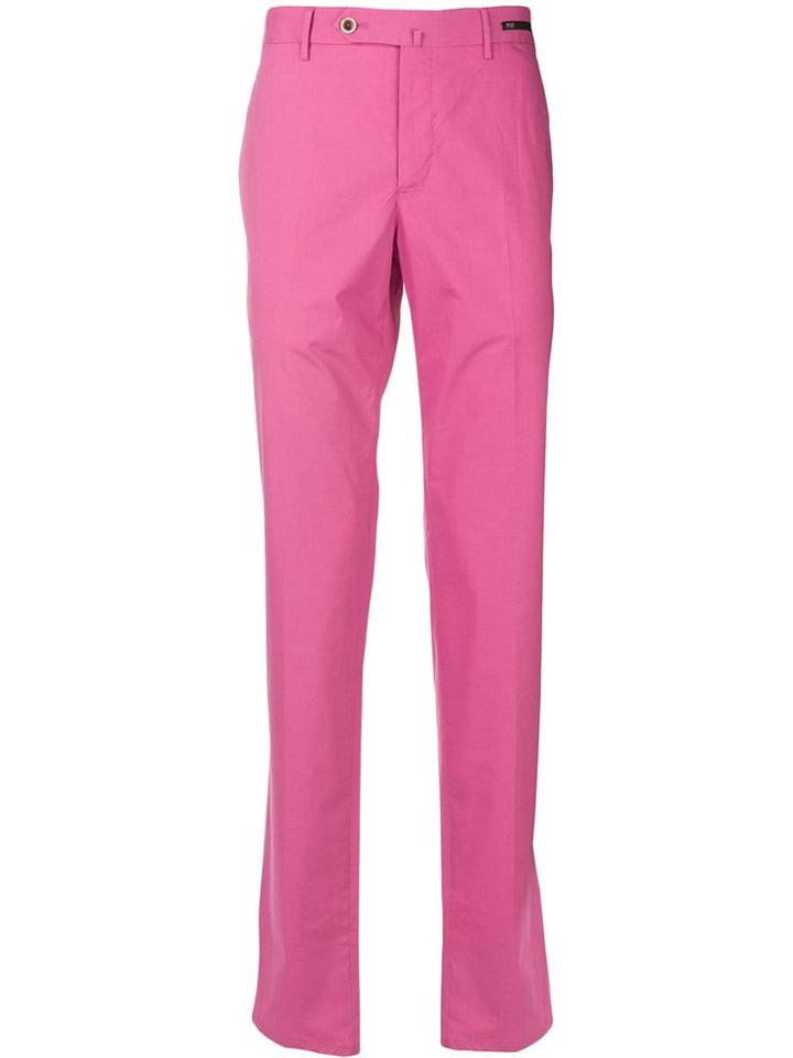 Pt01 Slim-fit Tailored Trousers - Pink