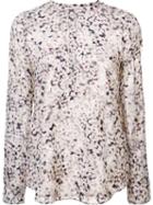 Rebecca Taylor Floral Print Longsleeved Blouse