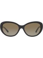 Tory Burch Oversized Frame Sunglasses - Black