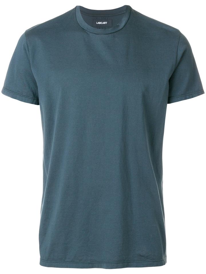 Labo Art Fitted Design T-shirt - Blue