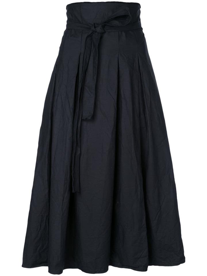 Daniela Gregis Black Pleated Skirt