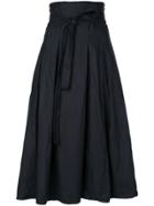 Daniela Gregis Black Pleated Skirt