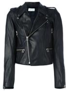 Faith Connexion Biker Jacket, Women's, Size: 40, Black, Calf Leather/acetate