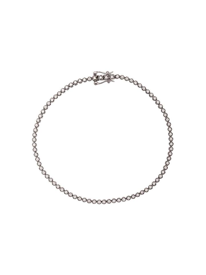 Eva Fehren 18kt White Gold The Line Diamond Bracelet - Silver