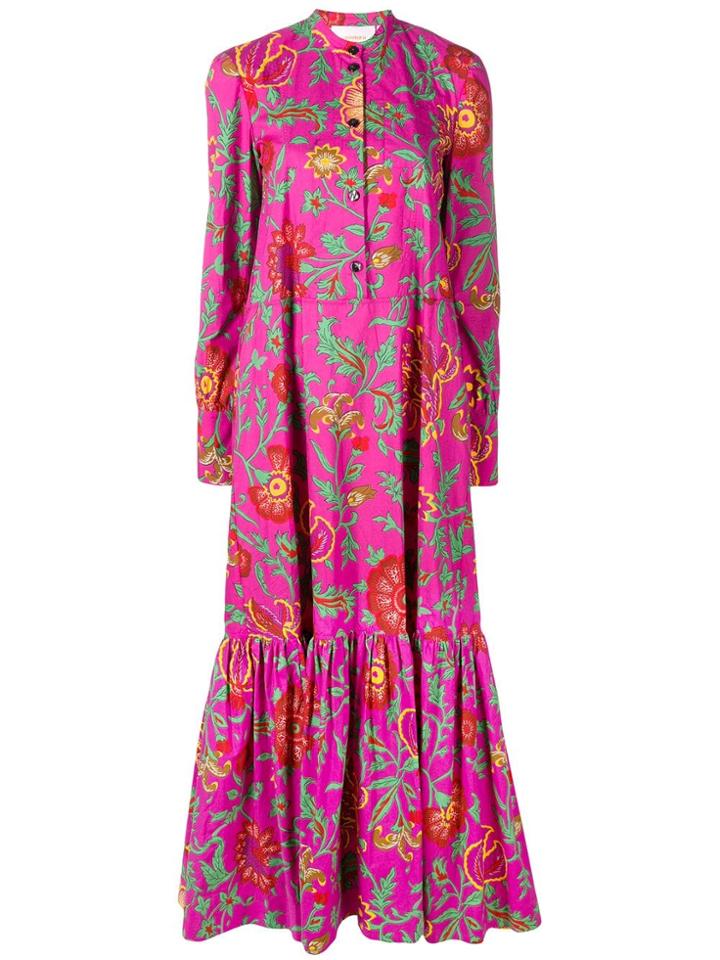 La Doublej Maxi Shirt Dress - Pink