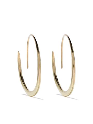 Wouters & Hendrix Gold 18kt Gold Hammered Hoop Earrings - Yellow Gold