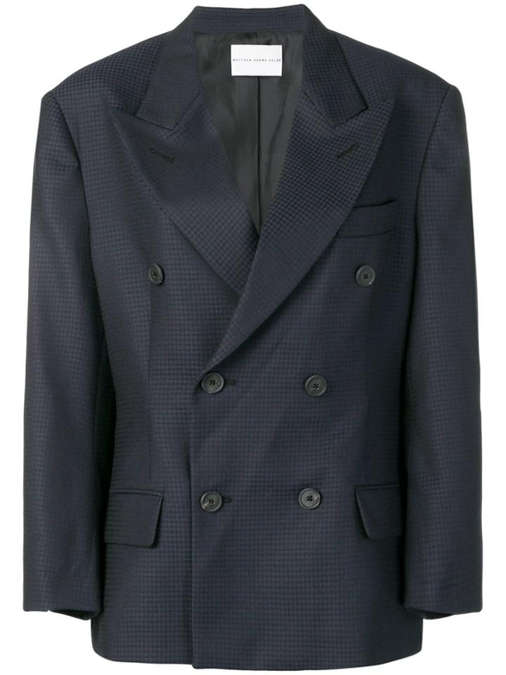 Matthew Adams Dolan Oversized Blazer - Blue