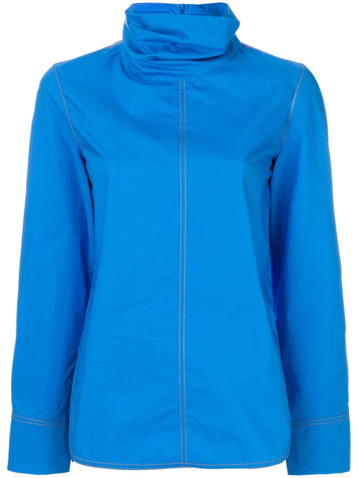 Marni High Collar Shirt - Blue